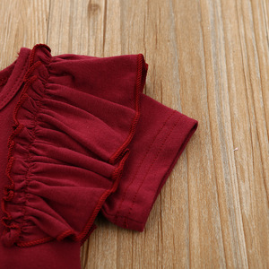 Conjunto de Ropa para Bebé Niña de Manga Corta con Falda Estampada y Tirantes, Precio al por Mayor, de China - Product Image 5