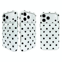 Nouvelle Arrivée Hiver Automne Housse Matelassée Anti-Traces de Doigts Brillante 3D à Pois Élégante pour iPhone 18 17 15 16 Pro Max