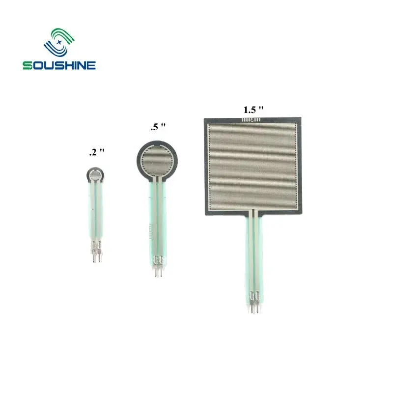 Soshine Sensor Tekanan Film Resistif, Sensor Tekanan Fleksibel Cerdas FSR Force dan Sensor Taktil