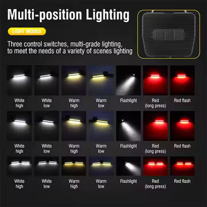 New sứ Đèn pin ngoài trời đa chức năng cắm trại chiếu sáng tự động sửa chữa công việc ánh sáng gấp nhôm hợp kim COB đèn - Product Image 6