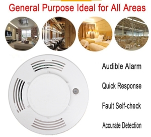 DC 9V pil/AC220V ev için hızlı tepki yangın alarmı sensör duman dedektörü yangın alarmı sistemi yangın koruma - Product Image 3