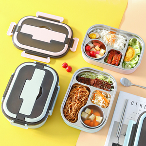 Ý Tưởng Sản Phẩm Mới <span class=keywords><strong>2025</strong></span> Màu Sắc Pastel 1400Ml Nhựa Phong Cách Hiện Đại Văn Phòng Ăn Trưa Hộp 304 Thép Không Gỉ Cách Điện Bento Hộp Ăn Trưa - Product Image 1