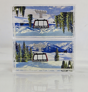 Articoli Souvenir da viaggio personalizzati fermacarte torre Eiffel della neve francese - Product Image 1