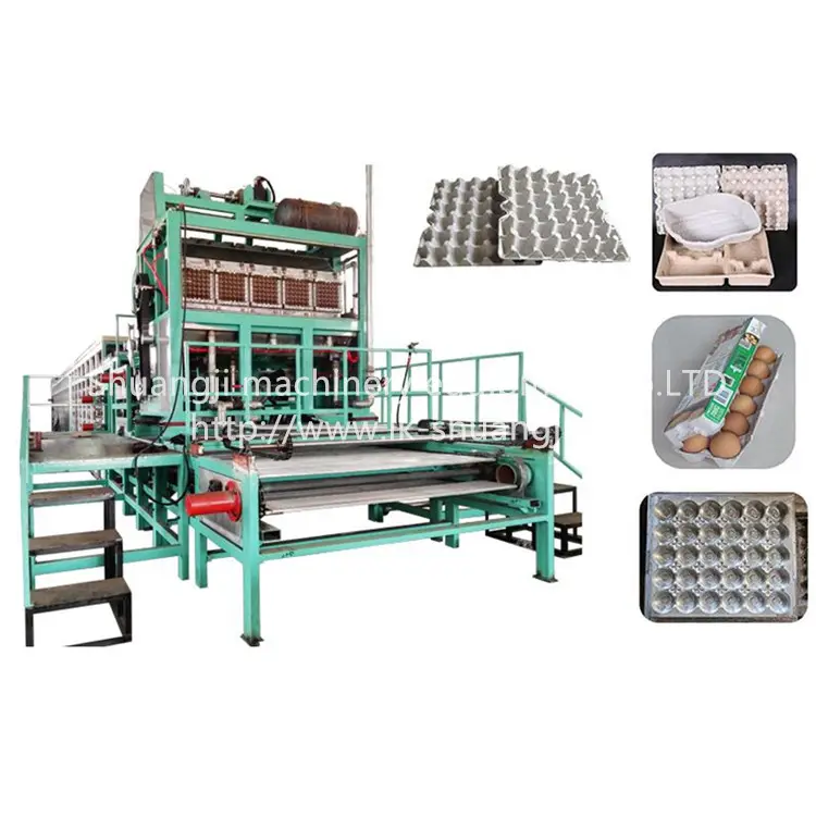 Línea de secado de maquinaria para hacer bandejas de huevos/línea de producción de bandejas de huevos de alta capacidad