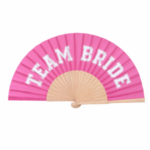 Abanico Plegable <span class=keywords><strong>de</strong></span> Madera para Bodas y Despedidas <span class=keywords><strong>de</strong></span> <span class=keywords><strong>Soltera</strong></span>, Decoración para <span class=keywords><strong>Despedida</strong></span> <span class=keywords><strong>de</strong></span> <span class=keywords><strong>Soltera</strong></span>, Abanico Portátil Rosa para Refrescarse, Abanico <span class=keywords><strong>de</strong></span> Madera con Mensaje para el Equipo <span class=keywords><strong>de</strong></span> la Novia - Product Image 3