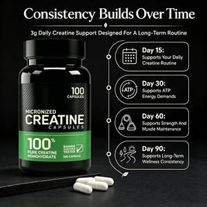 Capsules de créatine monohydrate en marque privée, comprimés de créatine pure non aromatisés micronisés pour une performance accrue et une croissance musculaire améliorée - Product Image 3