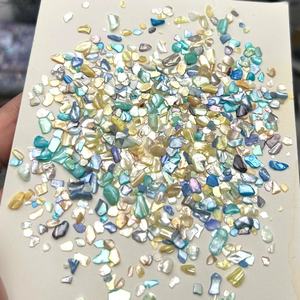 Internet Celebrity Flatback Nail Art Bijoux Abella DIY Hodgepodge Strass Gravier Tempête Irrégulière Shell Nail Decor Verre - Product Image 1