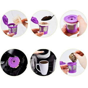 Filtres à café jetables en <span class=keywords><strong>papier</strong></span> blanc pour cafetières à dose unique et capsules K-Cup rechargeables - Product Image 6