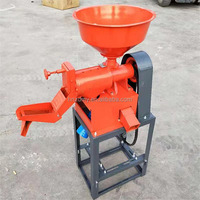 Décortiqueuse de Riz Commerciale Petite Usine de Riz Décortiqueuse de Paddy Combinée Machine à Décortiquer et Moudre le Riz Équipement