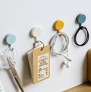 10pcs Strong Self-Adhesive Wall <b>Hooks</b> Novelty Coat Bag Hangers for Bathroom & Kitchen Doors Home Storage Accessories - Product Image 3