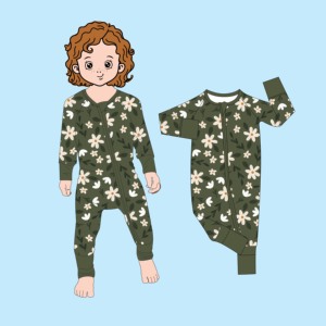 Pabrik Kustom OEM Qingli, Romper Bayi Lengan Panjang Bahan Bambu, Tanpa Minimum Order, Motif Bunga, Pakaian Bayi Baru Lahir yang Lucu - Product Image 6