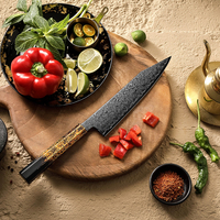 Couteau de cuisine professionnel Bunka japonais en acier Damas ZDP189 ultra-affûté avec manche en bois d'ébène laqué