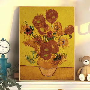 Hot Bán Tường Nghệ Thuật Nổi Tiếng Hướng Dương Sơn Dầu Tự Làm Sơn Bằng Số Van Gogh Cho Sinh Viên - Product Image 2
