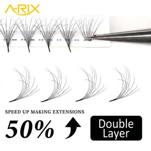 Extensions de cils A-RIX Elite à double couche et base pointue, cils volumineux haute performance, tenue stable 2 ans, qualité salon - Product Image 5