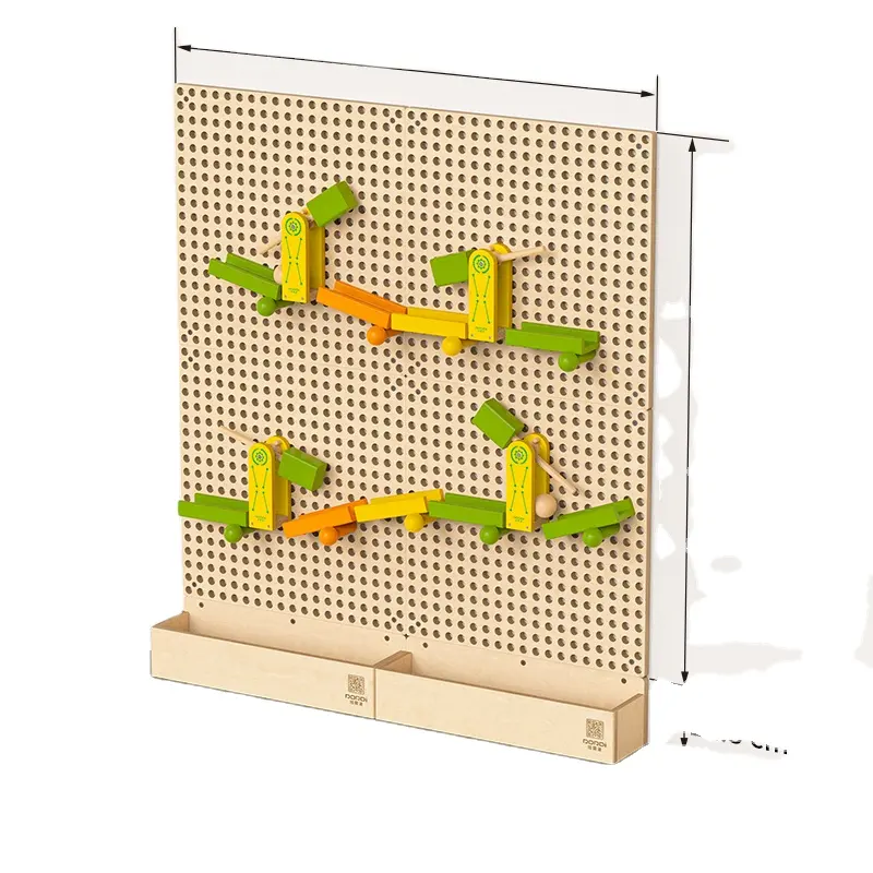 2024子供のための新しいデザインの木製形状科学 & エンジニアリング壁パネルおもちゃ
