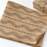 Papier Kraft Ondulé pour Emballage 50x70cm Marron 80g/m² Non Couché Imprimé Personnalisé pour Boîtes à Chaussures et Emballage de Détail