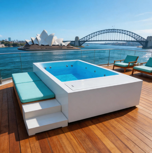 Piscina Prefabricada de Fibra de Vidrio de Lujo, Instalación Rápida, Modular, Enterrada, Personalizada, de FRP - Disponible en 20 pies y 40 pies, con Certificación CE - Product Image 2