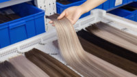 Extensions de cheveux humains Remy, trame papillon, double épaisseur, mèches blondes sans couture pour rallongement en salon