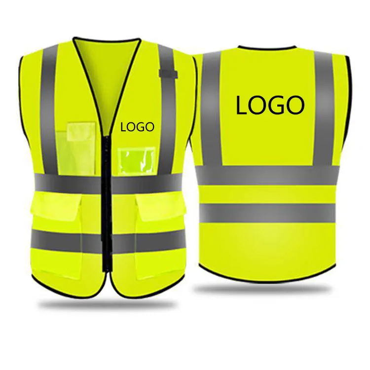manufacturer Latest desirable high vis black nylon reflective vest cheap mesh traffic safety vest
