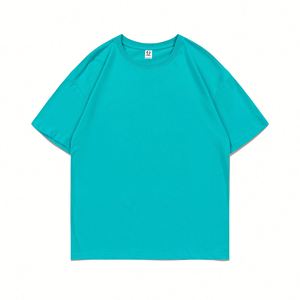 ออกแบบเสื้อยืดผู้ชายตามสั่ง คุณภาพสูง ผ้าฝ้ายเนื้อหนา ทรงโอเวอร์ไซส์ เสื้อยืดเปล่า วิธีการพิมพ์ซิลค์สกรีน - Product Image 3