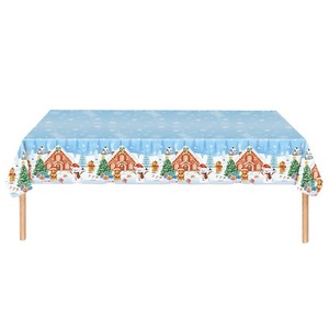 Assiettes de fête de Noël en forme d'homme en pain d'épices, ensemble de vaisselle en papier rond, 20-40 pièces, décorations de fêtes - Product Image 4