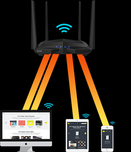 Router WiFi Gigabit Dual-Band Wireless Smart Tenda AC10 AC1200, MU-MIMO, 4 Porte Gigabit, 867Mbps/5 GHz+ <span class=keywords><strong>300Mbps</strong></span>/2.4GHz - Product Image 5