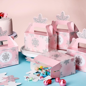Custom Design Wholesale Exquisite <b>Christmas</b> Gift Packaging <b>Box</b> With Snowflake Pattern - Product Image 4