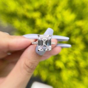 Anillo de Compromiso de Plata de Ley 925 para Mujer, Estilo Clásico Brillante, Personalizable, para Boda, Nueva Llegada de Dylam - Product Image 5