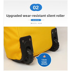 Sac de snowboard à roulettes professionnel pour enfants, grande capacité, sac de <span class=keywords><strong>ski</strong></span> junior avec bretelles de sac à dos, homologué pour le transport aérien - Product Image 3