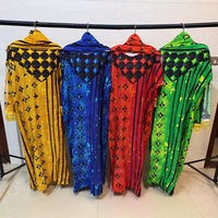 Nouvelle Collection 2025 – Vêtement Ethnique Kanga Grande Taille Tendance – Tenue Traditionnelle Africaine Respirante Printemps/Automne avec Imprimé Diamant Estival
