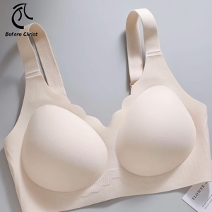 Soutien-gorge push-up pour femmes grandes tailles, bande en gel anti-affaissement, soutien doux, sans couture, sans armatures, M-6XL, 4 couleurs - Product Image 1
