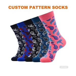 KT-1 OEM crew männer calcetines Fertigen strick bestickt design maß stickerei individuelles logo baumwolle sport athletische socken