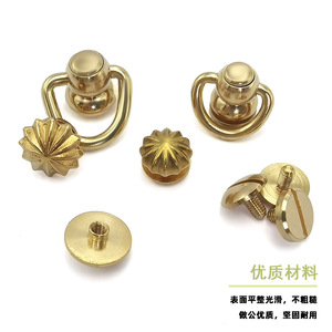 Poignée de meuble en laiton à trou unique, design minimaliste pour meubles en bois, quincaillerie DIY - Product Image 4