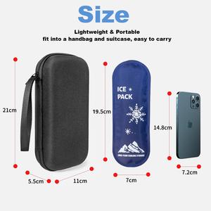 Kustom Logo EVA Insulin pena keren tas dengan 2 kemasan es Insulin <span class=keywords><strong>diabetes</strong></span> Travel Case portabel penyimpanan kotak paket medis - Product Image 4