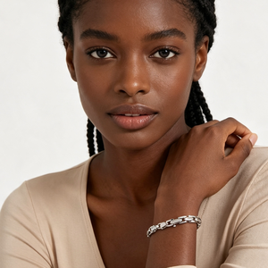 delicate glossy flat link <b>couple</b> <b>bracelet</b> luxe <b>bracelet</b> for girls elegant <b>bracelets</b> women luxury unisex casual fashion bangles - Product Image 2