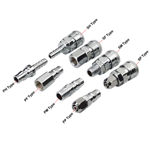 Pneumatic Casting Fitting Self-Locking Tube Accessory Air <strong>Compressor</strong> Pump Zinc Plated Connector <strong>Tool</strong> - Product Image 1