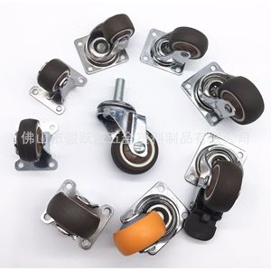 Rueda silenciosa rígida de 1.2 pulgadas para muebles, 30 mm de diámetro, 12 mm de grosor, 44 mm de altura - Product Image 5