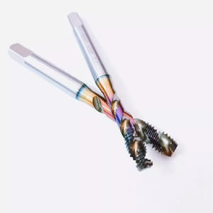 Robinet spécial en spirale en aluminium à haute teneur en cobalt DLC pour robinet à filetage court à tête plate en alliage d'aluminium moulé sous pression à deux cannelures <span class=keywords><strong>4</strong></span> - Product Image 2