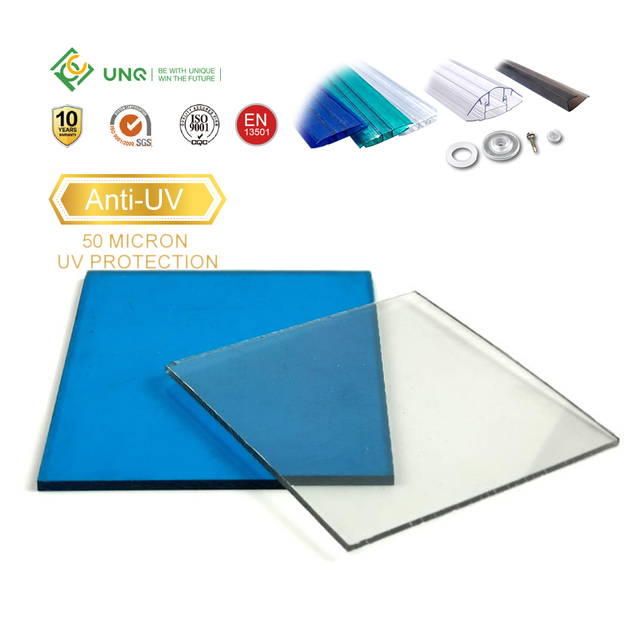 DIY clear Polycarbonate Transparent Roofing Policarbonato Sheet 1mm 2mm 3mm 4mm 5mm 6mm
