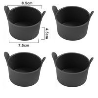 Moules à œufs réutilisables en silicone antiadhésifs résistants à la chaleur, moules à œufs en silicone de qualité alimentaire, tasses de cuisson et de cuisson à la vapeur sûres pour la cuisinière