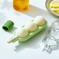 Été DIY Ice Block moule Set de 2 réfrigérateurs 64 plateaux à glaçons en plastique avec couvercle et poubelle