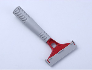 Grattoir à lame de rasoir en plastique rétractable, outil de nettoyage ménager pour le retrait des étiquettes autocollantes, pour le verre des fenêtres, raclette en aluminium et caoutchouc - Product Image 3