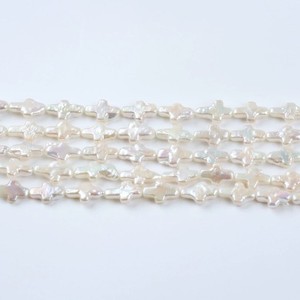 Perlas Sueltas de Agua Dulce Naturales de Estilo Europeo y Americano, Perlas Barrocas con Orificio Recto de 10-11 mm, Forma de Cruz, para Joyería DIY - Product Image 5