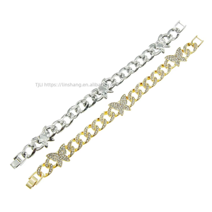 Cuban Chain <b>Bracelet</b> <b>Bracelet</b>, Hip Hop Hiphop Cool Hipster Light Luxury Jewelry Tanjing - Product Image 5
