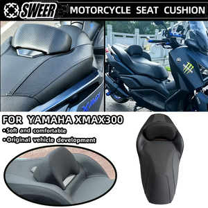 Passend für 2023-2026 Yamaha XMAX300 Motorrad Vollverkleidung Black Line Wasserdichter Atmungsaktiver Sitzbezug Sitzpolster-Set - Product Image 3