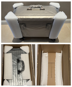 <span class=keywords><strong>Valigia</strong></span> in Alluminio OEM ODM con Serrature TSA, Trolley Rigido in Metallo con Ruote Girevoli - Product Image 6