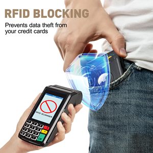 Cartera Pop-up Inteligente de Aluminio con Bloqueo RFID para Airtags, Fabricante de Carteras Personalizadas de Cuero PU, Tarjetero Metálico con Enlace Magnético - Product Image 5