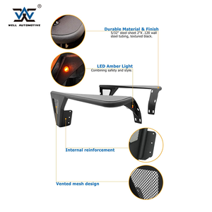 Guardabarros Delanteros Negros Modificados de Aluminio para Wrangler TJ 97-06, Piezas de Repuesto Todoterreno - Product Image 2
