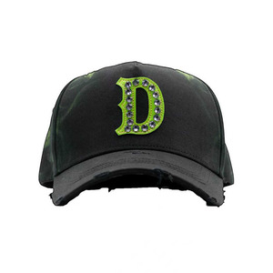 Nuovo Arrivo all'Ingrosso: Cappellino da Baseball Personalizzato con Ricamo 3D, Stile Vintage Sportivo, Lettere Originali, Visiera Curva Nera, NFC G5, Strass e Caratteri Kanji - Product Image 2