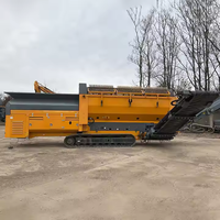Tamis rotatoire diesel électrique portatif d'équipement résistant de criblage de sable sur commande pour la séparation en pierre